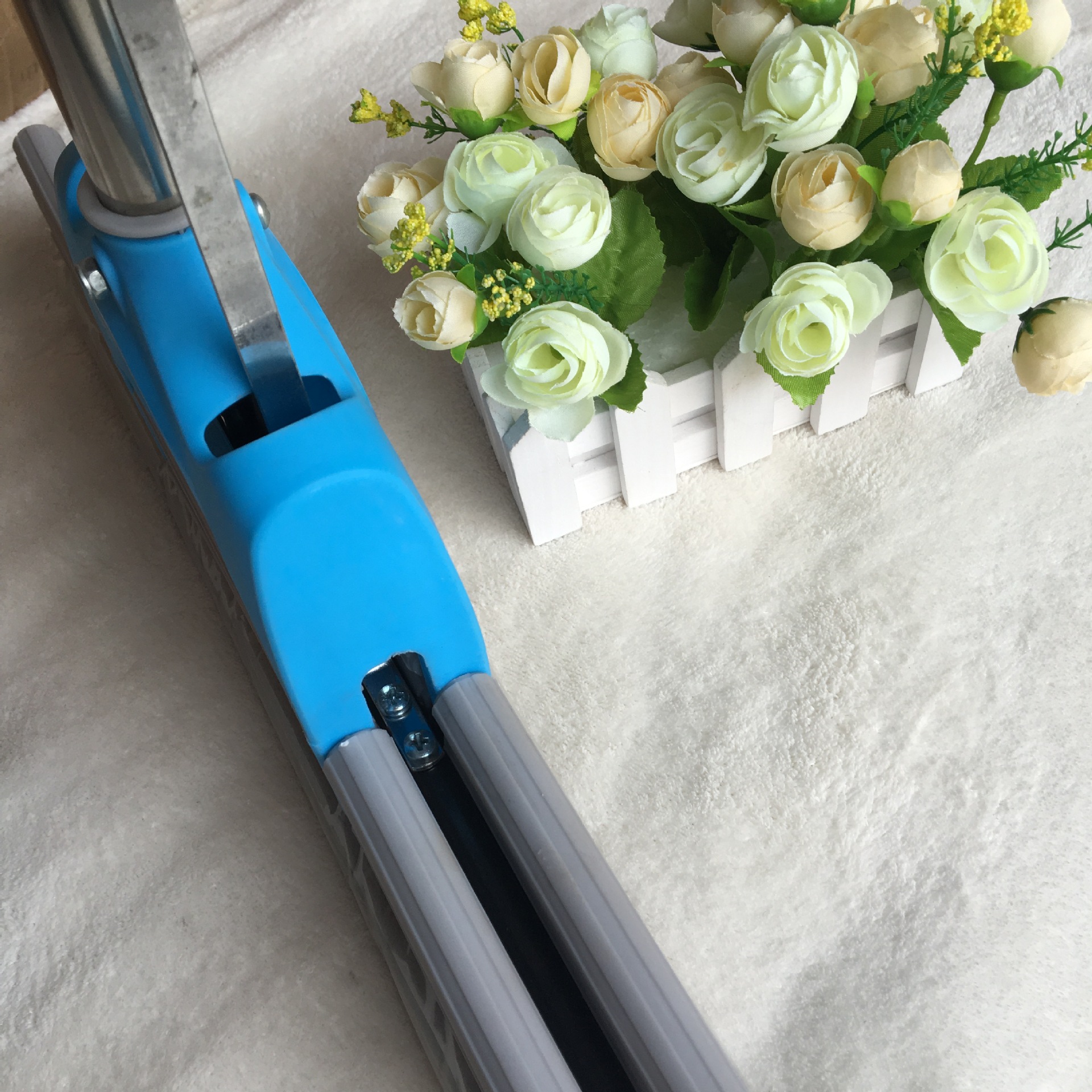 厂家直销 不锈钢伸缩杆海棉吸水拖把三排挤水免手洗胶棉拖把