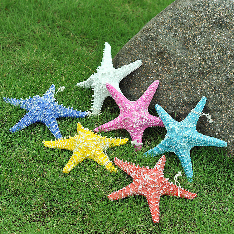 夜市摆摊 特价树脂海星 海洋系列仿真海星渔网装饰 ma17094/95/96