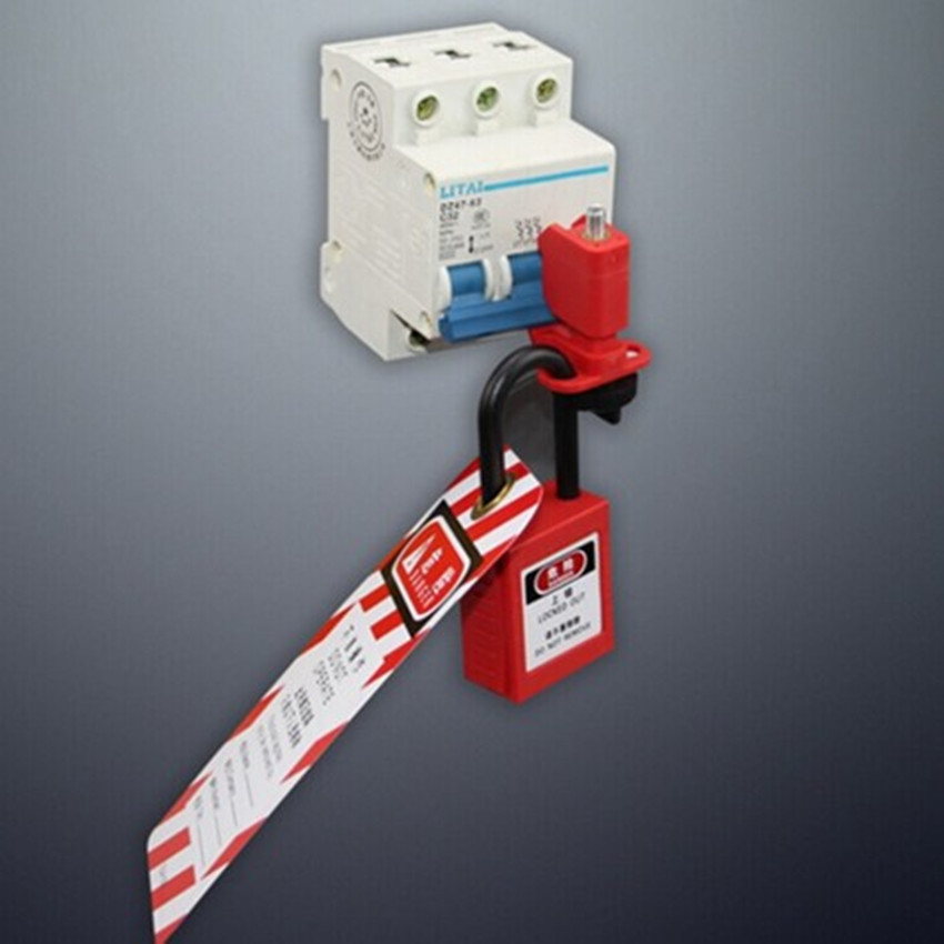 微型断路器锁具his114拉杆式断路器锁适用多种微断开关工业电器锁