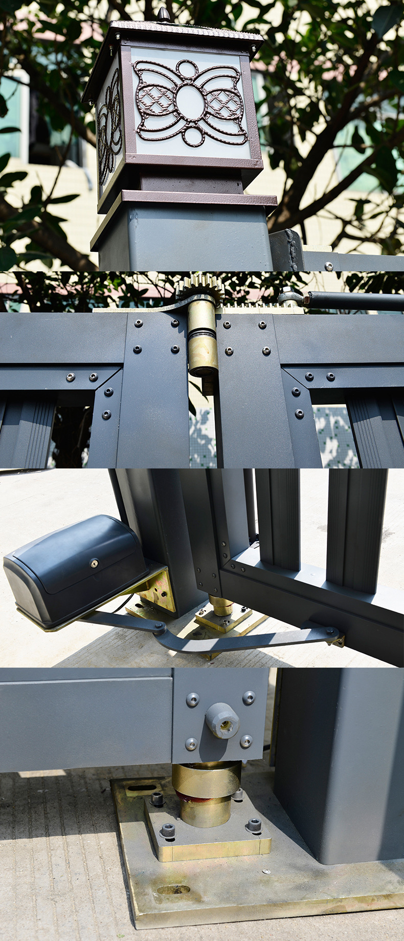 门厂家 铝合金悬浮折叠 3:折叠开合:摆折设计有精准的连杆回转机构