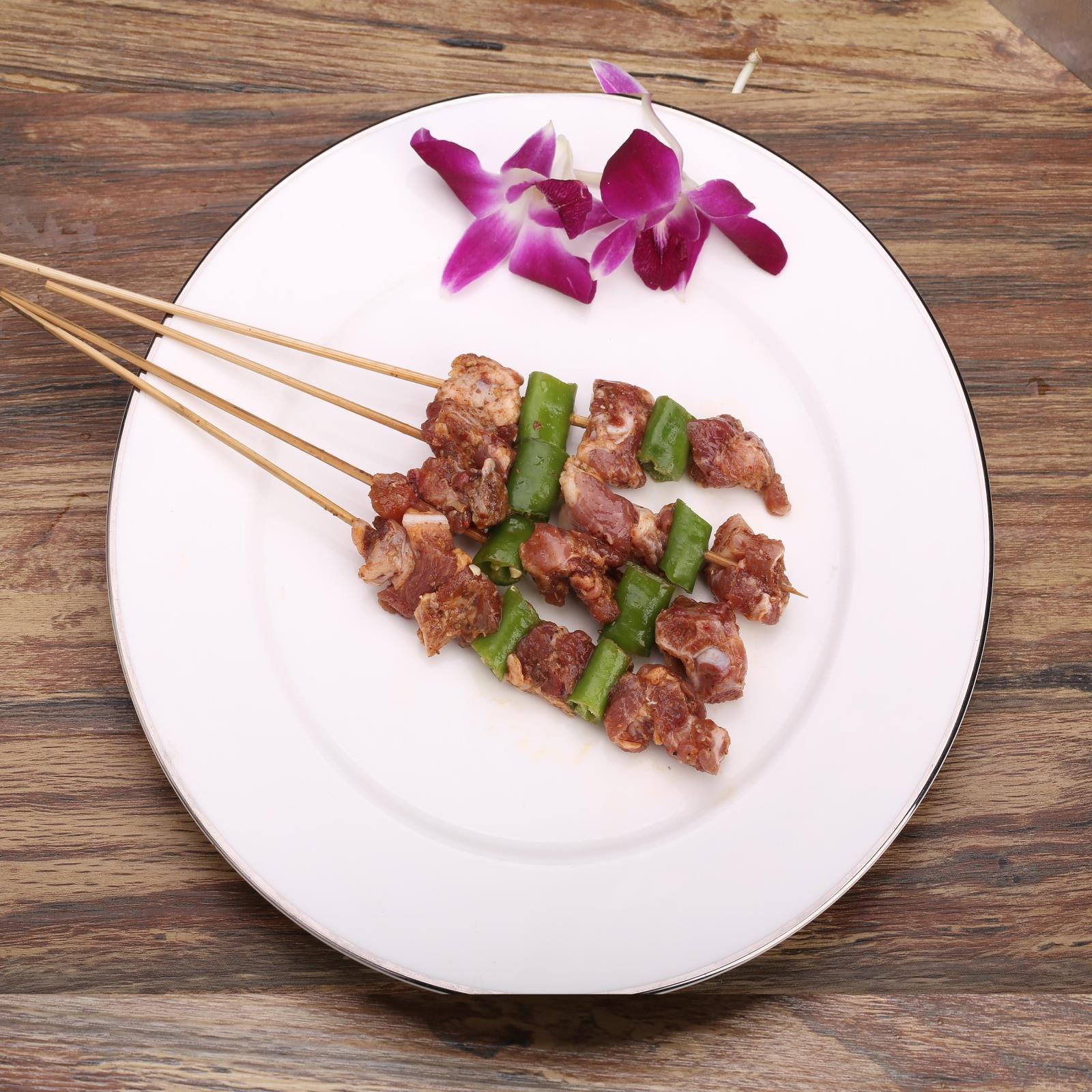 厂家直销批发冷冻产品 青椒排骨串火锅食材 油炸速冻烧烤 猪.