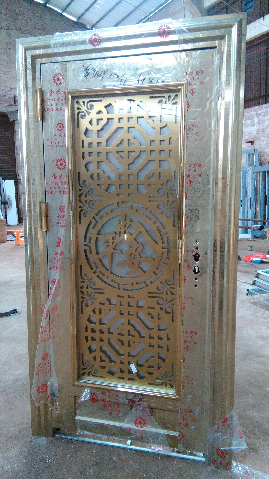 304不锈钢门 进户门白钢门 厂家直销 不锈钢防盗门 定做 工程门