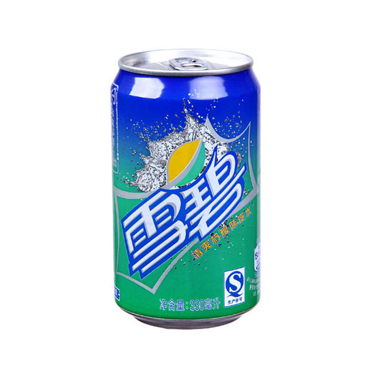 雪碧碳酸饮料330ml24听清爽柠檬味汽水碳酸饮料整箱批发