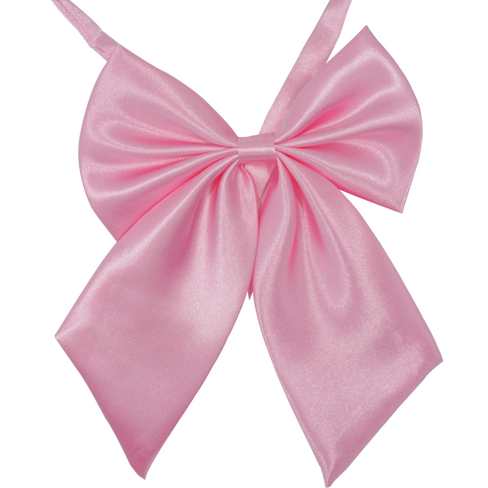 女士领花纯色职业校服领结学院风表演蝴蝶结酒店银行制服印花领花