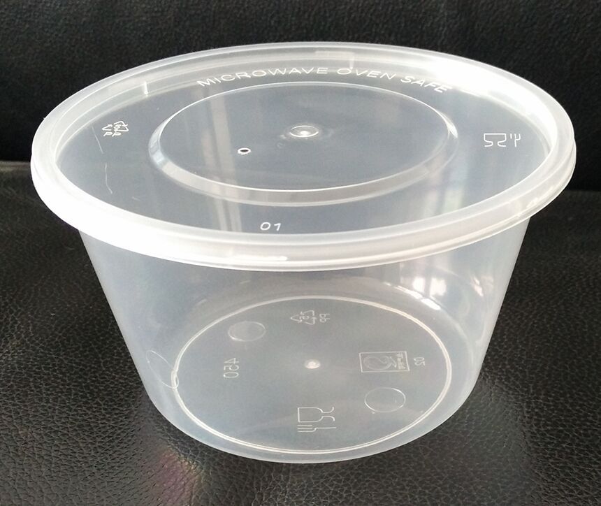 厂家供应一次性450圆饭盒外卖注塑微波炉透明塑料pp快餐盒