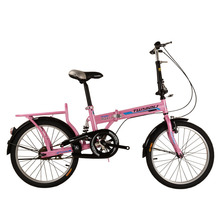 厂家批发折叠碳钢自行车男女式酒类广告促销礼品车20寸折叠自行车