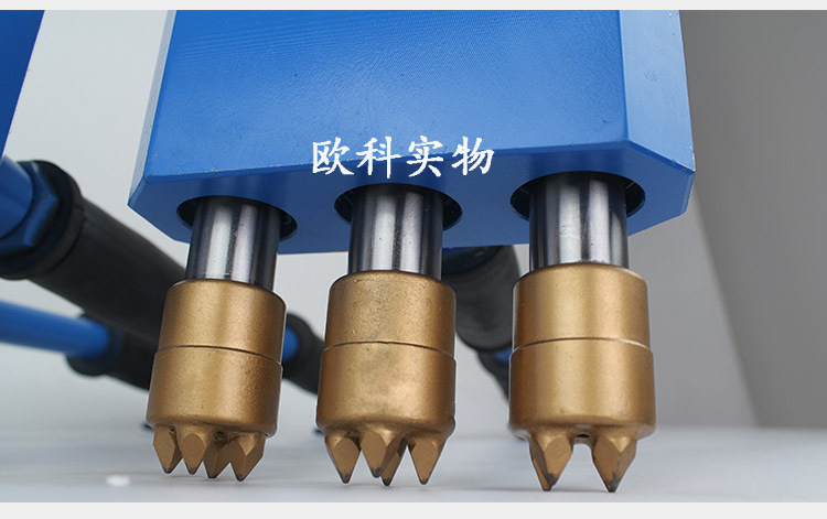 2个头水泥路面手动凿毛锤混凝土气动拉毛机桥面墙面除锈剔凿机