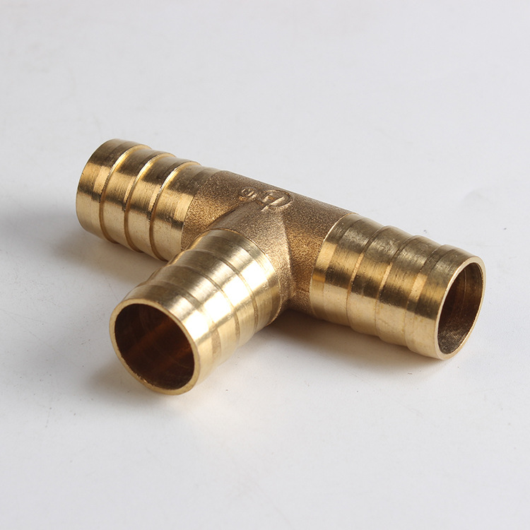 气动铜宝塔接头 y型宝塔三通接头 软管插管接头 插内径6/8/10/12