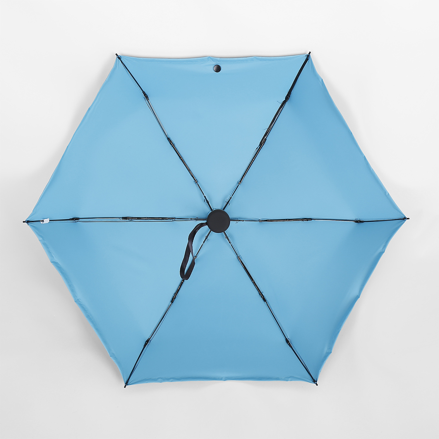 遮阳口袋伞 太阳五折伞 超轻灵巧防晒伞 黑胶折叠小黑伞 雨伞