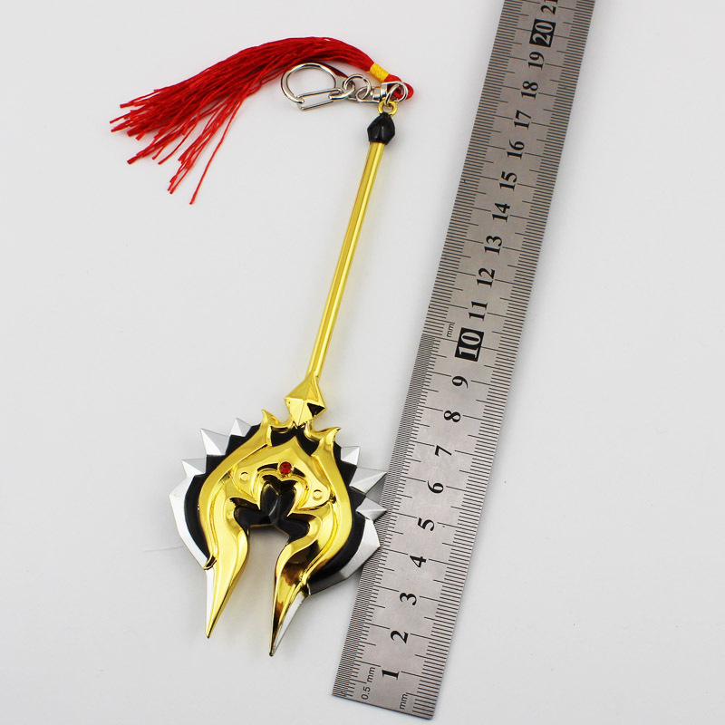 王者周边 程咬金热烈之斧 18厘米兵器武器 带流苏