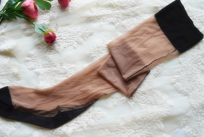 性感复古后竖线古巴跟薄款长筒丝袜超薄高筒丝袜 夏袜子女长袜子