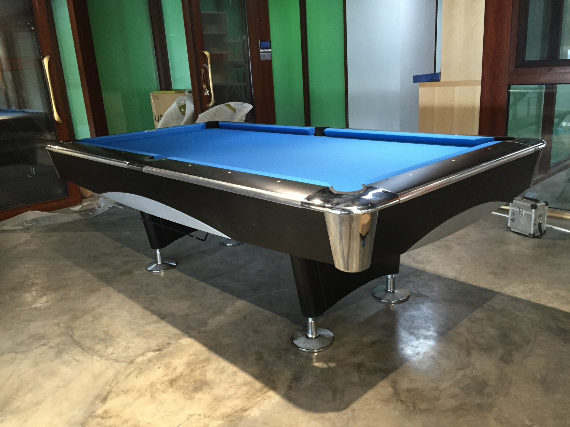 包邮四川花式9球台球桌家用标准九球桌球台美式16彩黑8乒乓二合一