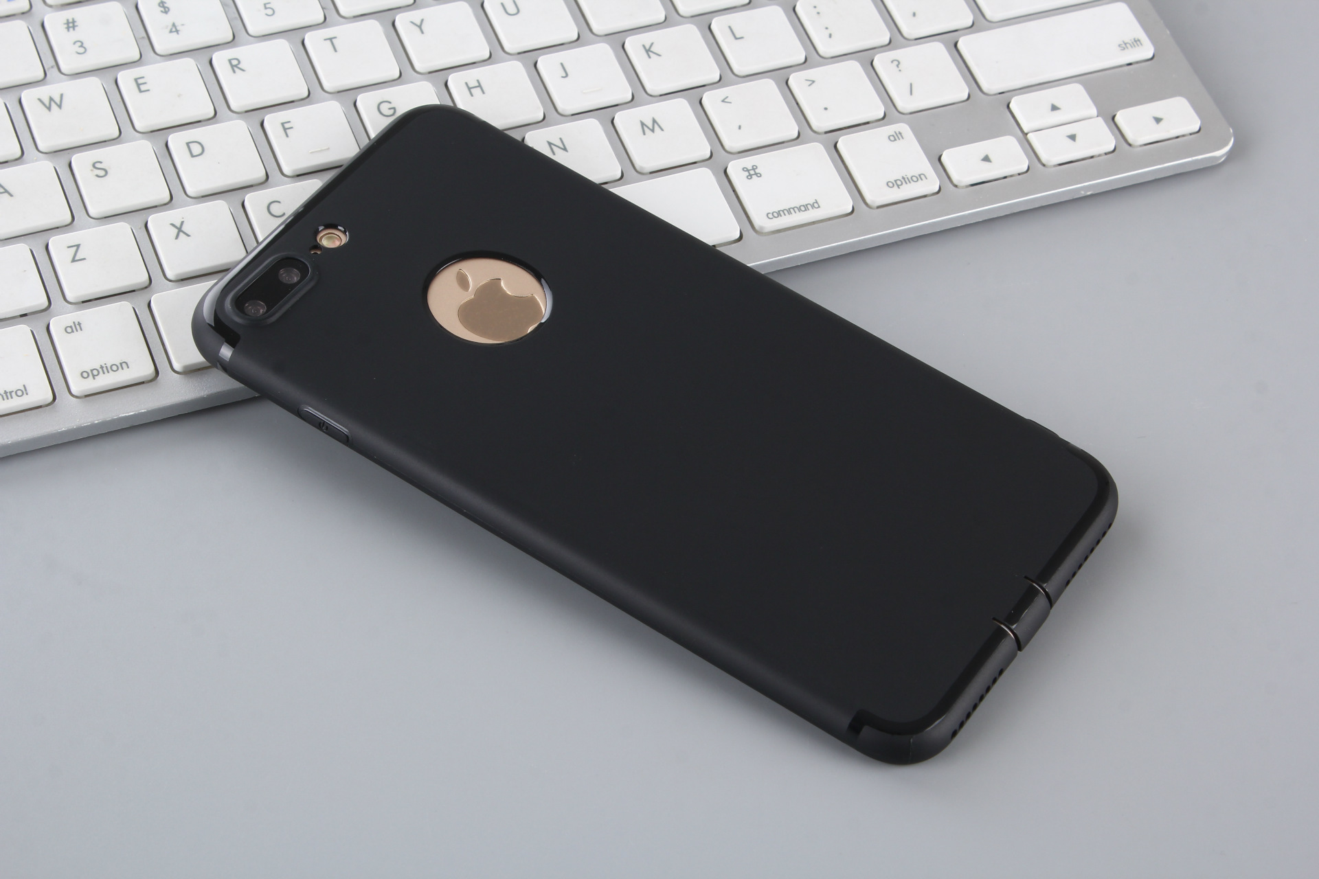 适用于iphone7微磨砂软壳苹果6超薄全包手机保护套 tpu亮黑新