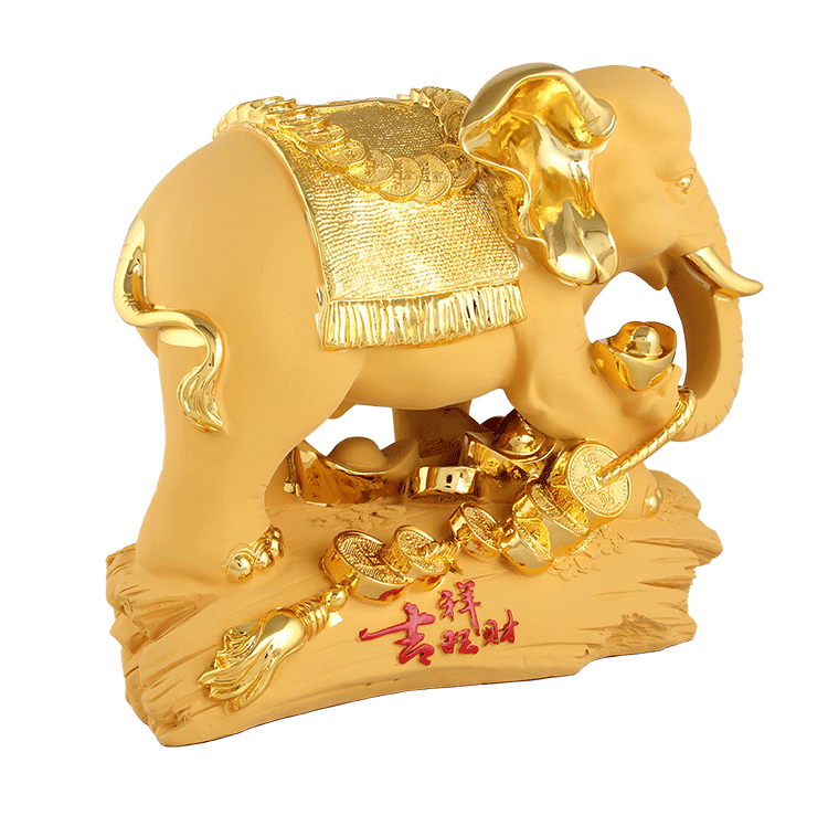 大象摆件客居家居办公室装饰工艺品批发 开业乔迁礼品富贵荣华象