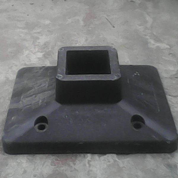 道路护栏底座镀锌钢填砼底座,水泥底座,高