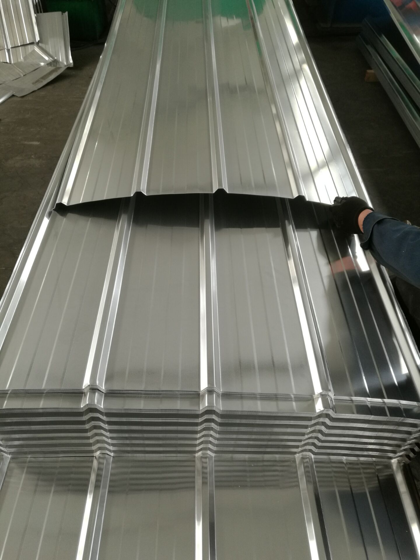 4mm750压型铝瓦 瓦楞铝板,波纹铝板,压型铝板