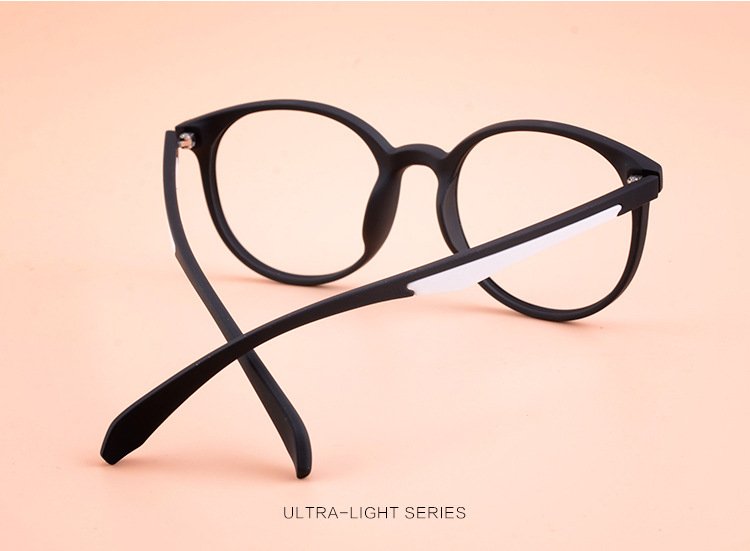 新品 橡胶复古眼镜框文艺大圆框tr90近视眼镜架眼睛框女光学眼镜