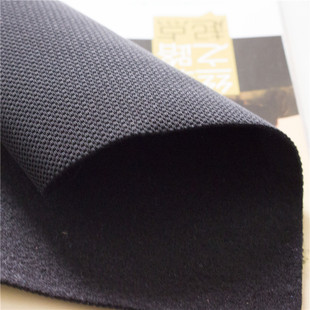 户外运动 点状莱卡 tpu 黑色起毛布 tpu防水面料