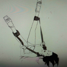 分腿带情趣束缚张腿带捆绑m字强制拘束带毛绒织带情趣成人性用品