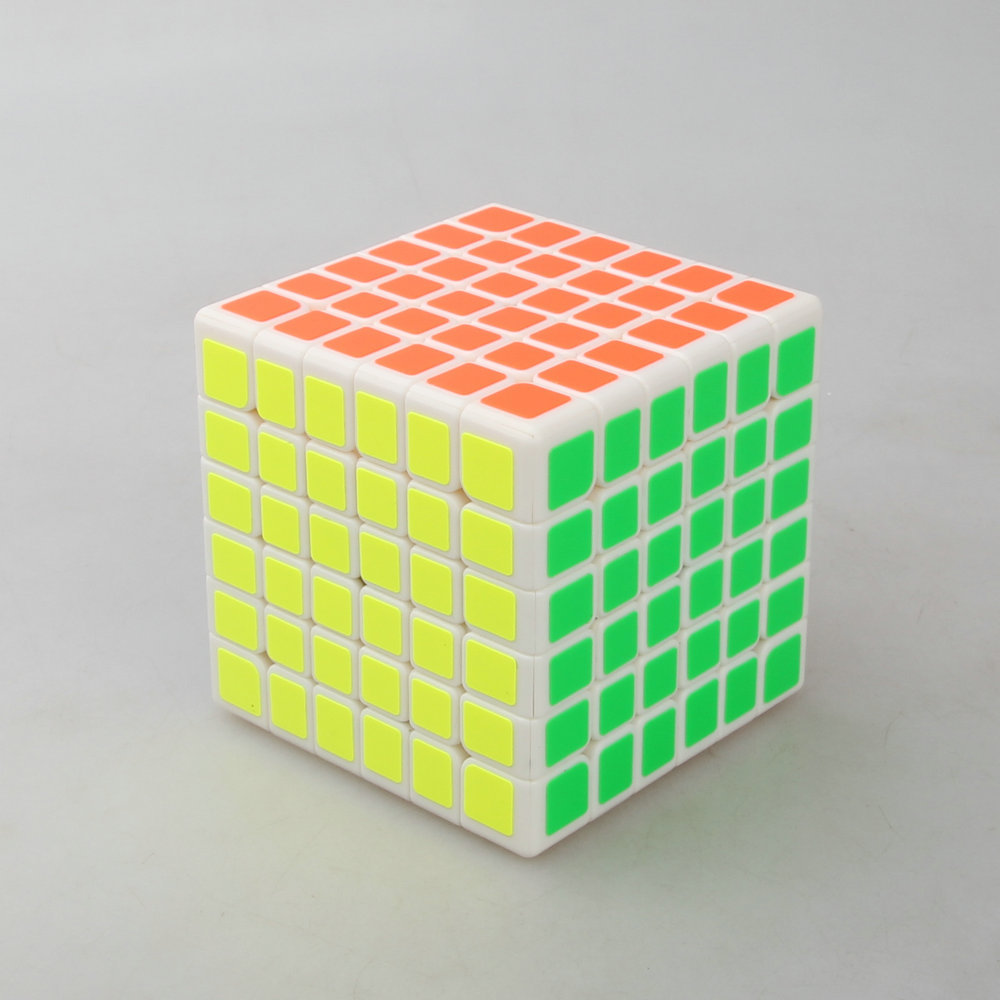 【智胜 红麒麟六阶魔方 白色】6x6 66mm 6阶黑底魔方 速拧新品