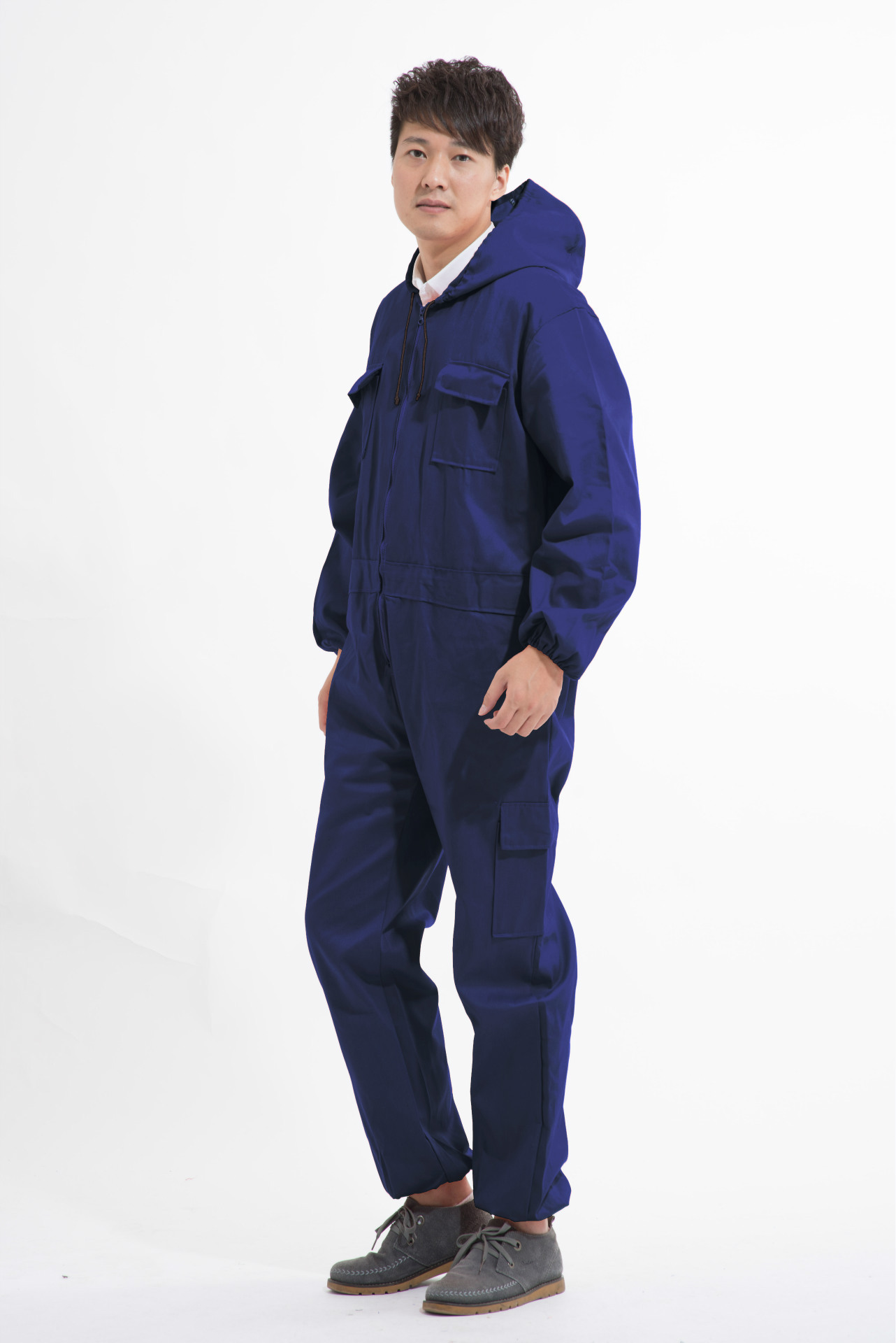 连体工作服 汽修 防尘 喷漆长袖连体服 船员工装船服厂家定做