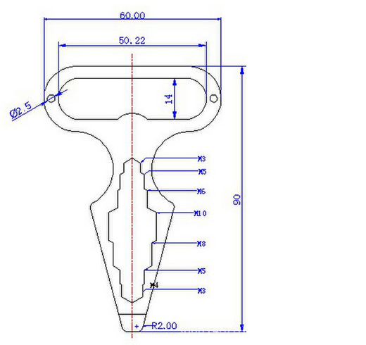 用途;多尺寸内角扳手/螺丝起子/开瓶器/改锥,edc随身优秀手刺/尖刺
