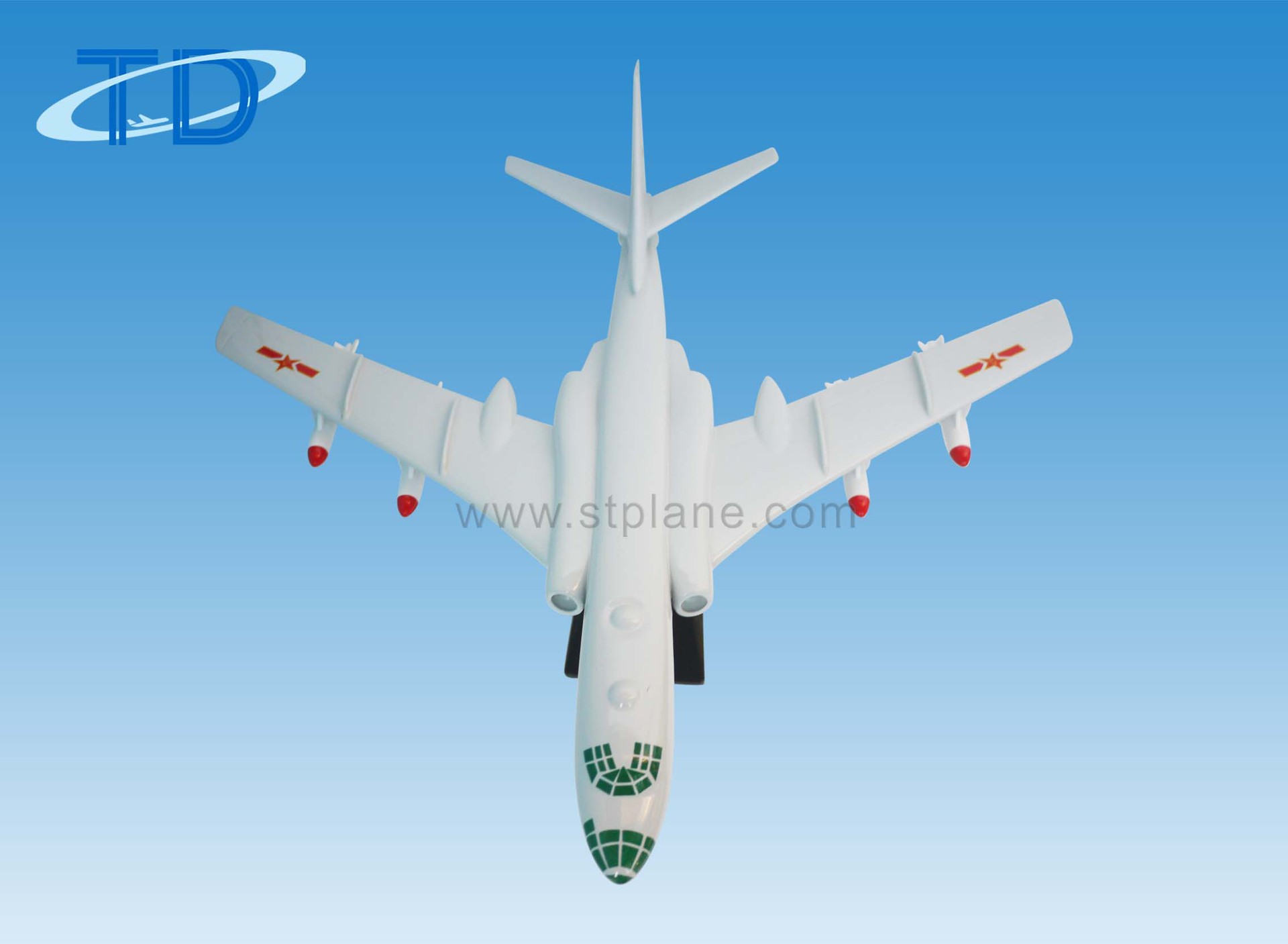 仿真树脂工艺品轰6比例模型 战斗机桌面摆设品