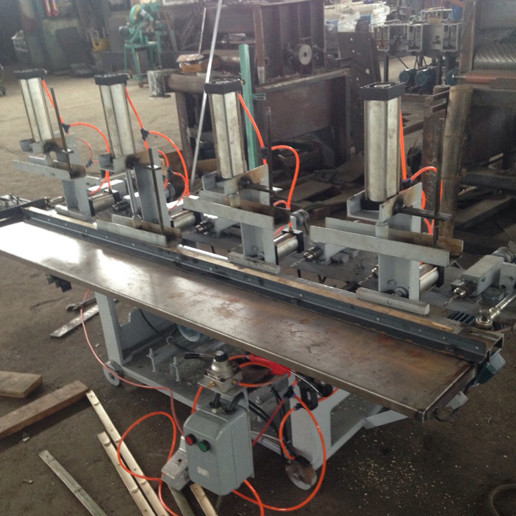 供应羊床钻孔机 竹笆排钻机 竹条排钻 跳板排钻定制 气动定制