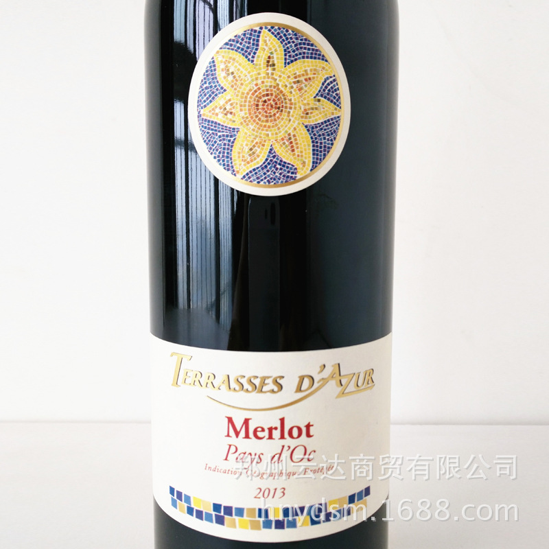 卡思黛乐黛雅斯美乐干红葡萄酒 法国原瓶进口红酒 干红团购批发