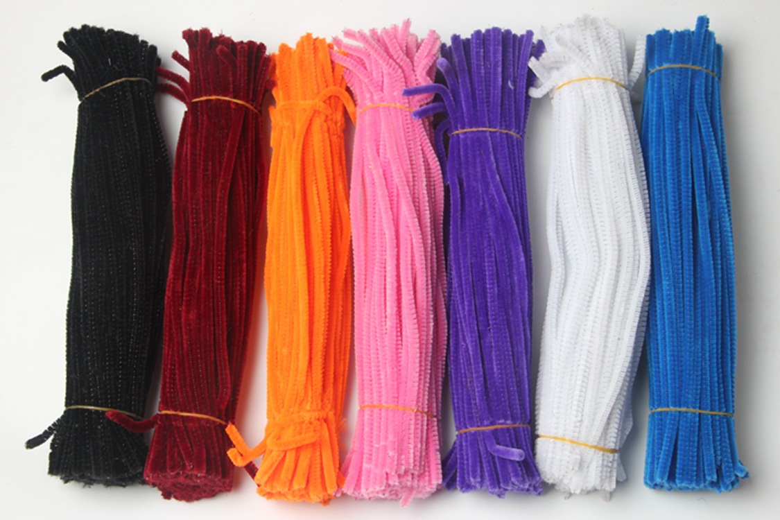 彩色毛条毛根扭扭棒 头饰配件 儿童手工diy制作益智玩具批发