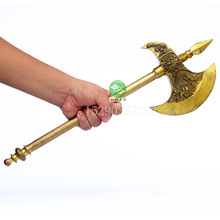 月牙斧 铜斧头一对 开光精工纯铜斧头 开山斧子 镇宅辟邪 摆件