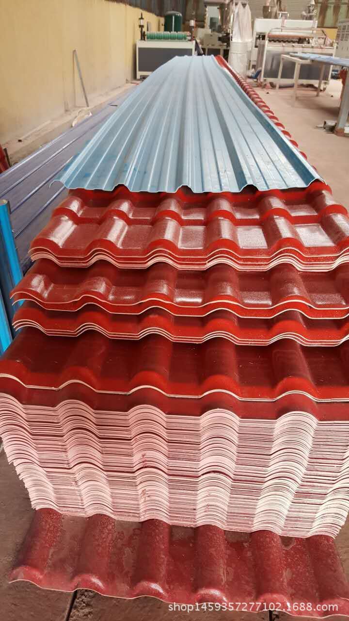 厂家供应 优质屋面仿古树脂瓦化工防腐瓦 红波合成抗老化树脂瓦