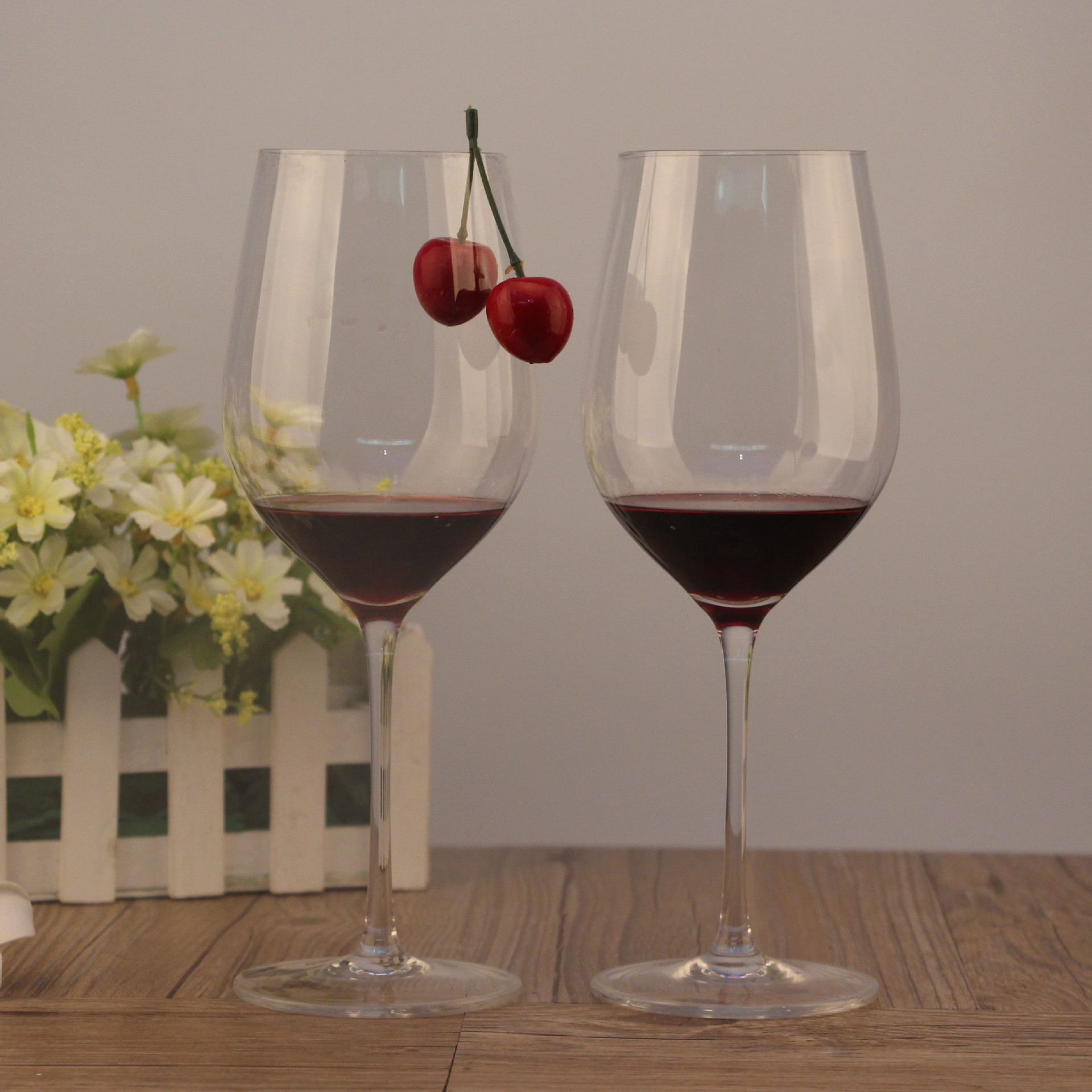 钠钙玻璃无铅水晶红酒杯大号葡萄酒杯品酒杯冷切口高脚杯玻璃酒杯