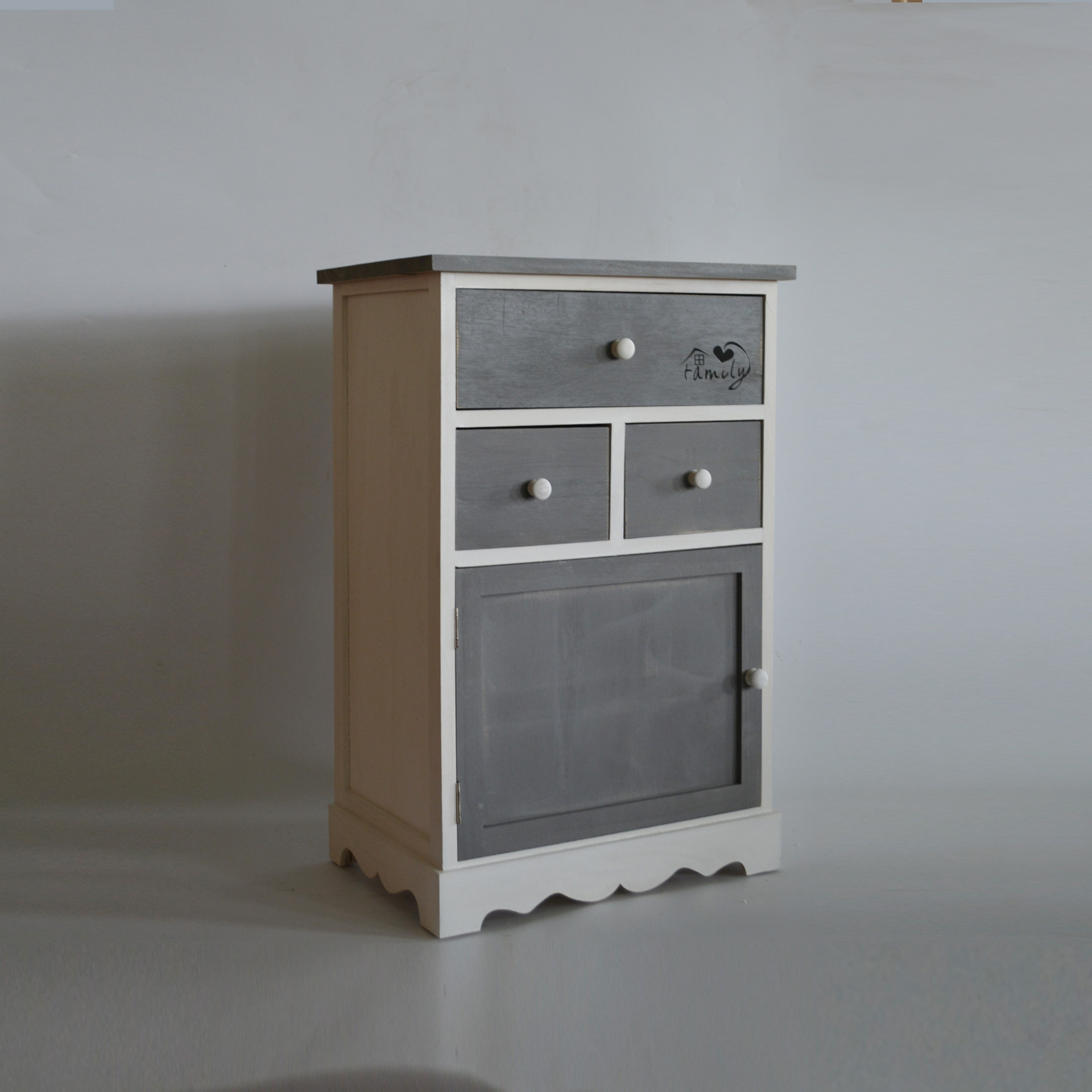 简易收纳柜 杂物整理柜 木制收纳箱 抽屉式现货直销