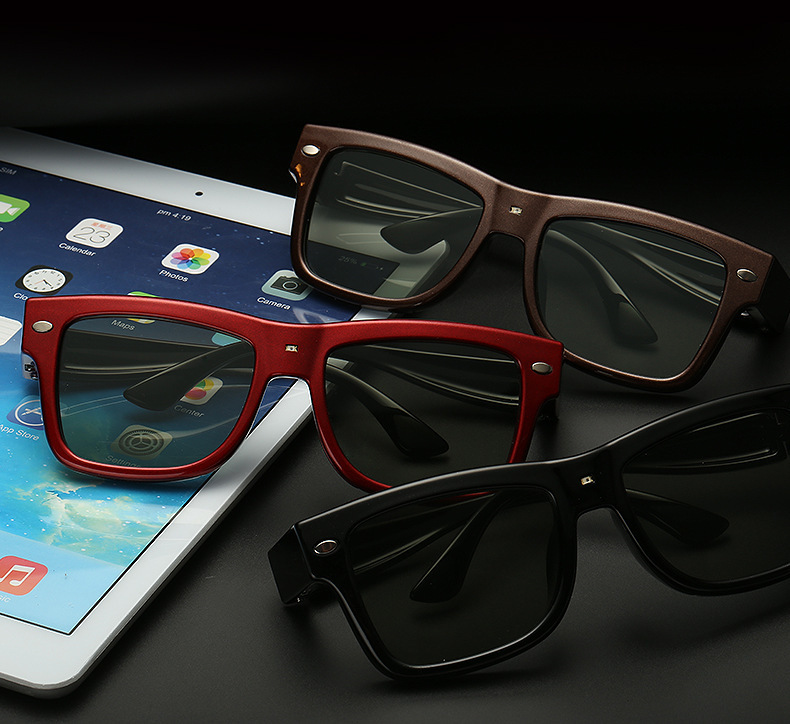 2016新款高科技自动电子感光变色太阳镜男士开车偏光驾驶镜墨镜-眼镜