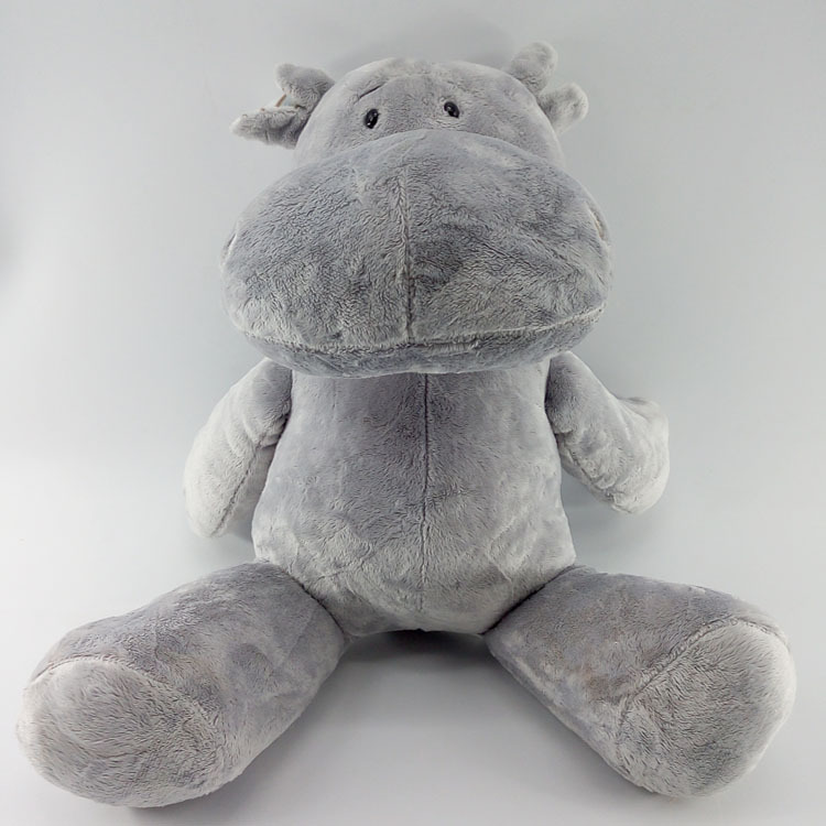 超柔短绒河马毛绒玩具河马安抚玩偶各类毛绒玩具礼品加工订做