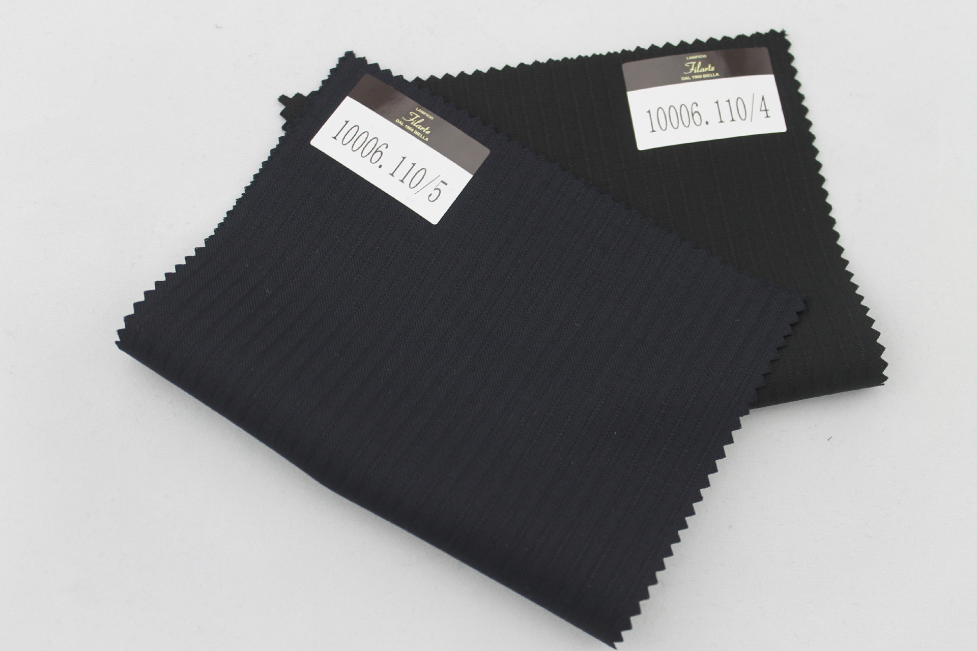 filarte菲拉特意大利进口定制西服面料粗嵌入条纹