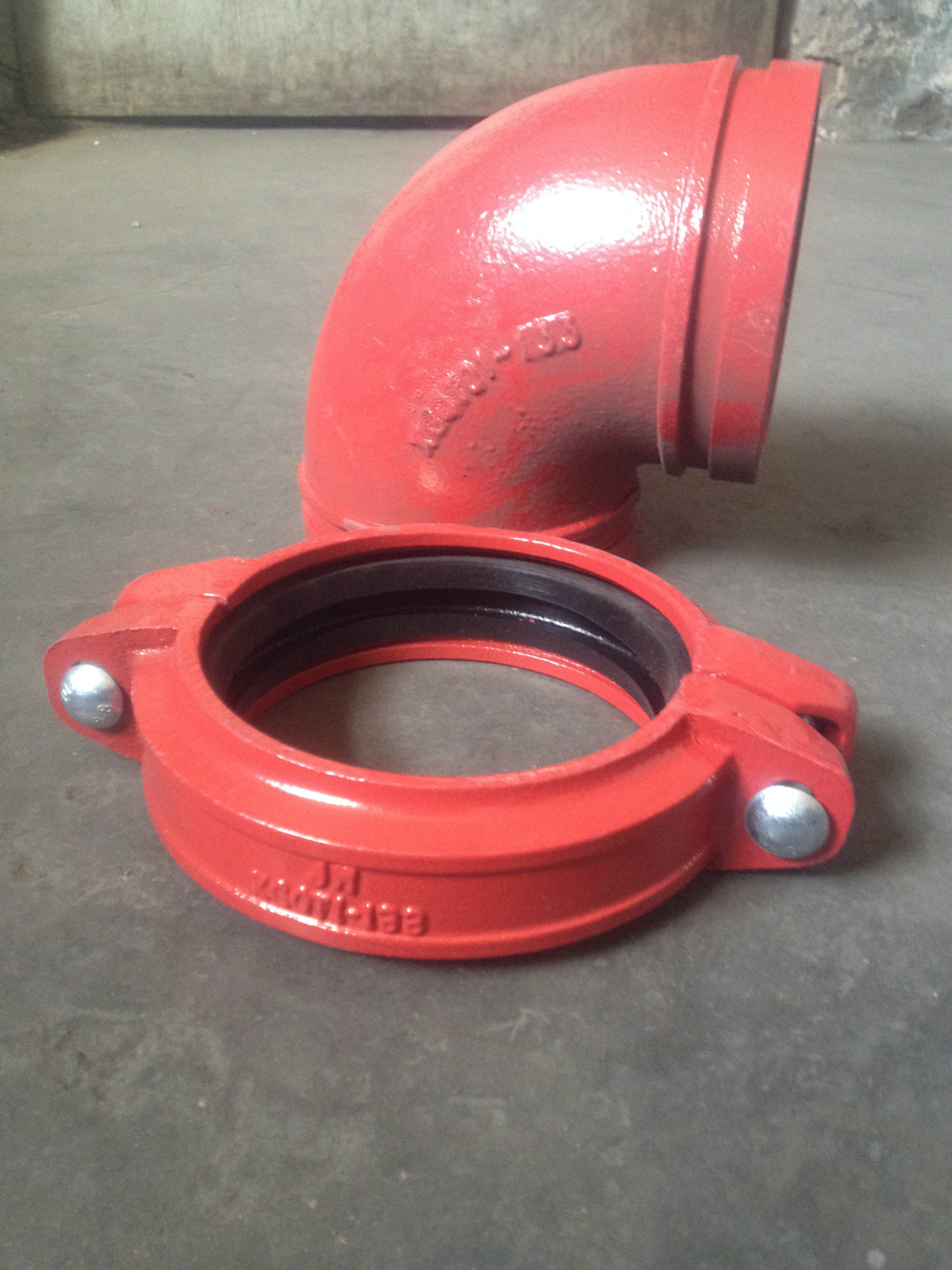 厂家供应快速接头 沟槽式卡箍 挠性卡箍159 25kg 40kg 64kg 100k