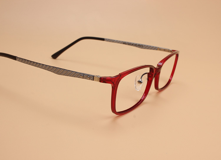 新款碳纤维眼镜框近视男女超轻简约全方框塑钢钨碳光学镜架6001