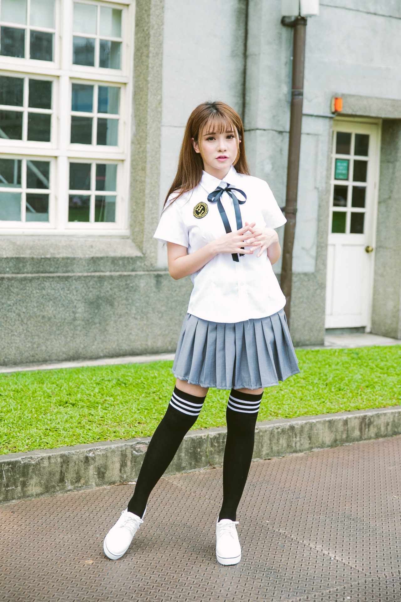 学院风水手服女高日系校班服长袖软妹jk制服百褶裙学生演出服6680