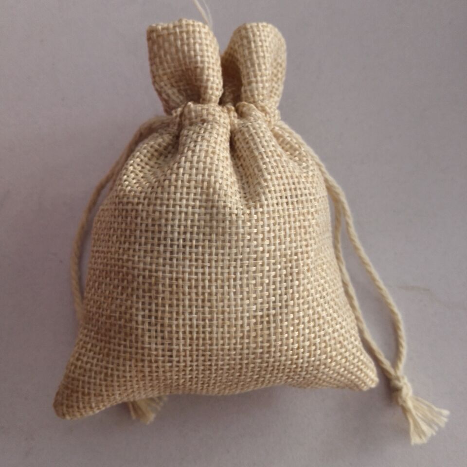 10*14饰品布袋麻布袋香包锦囊袋麻布小袋子空布袋可定制logo
