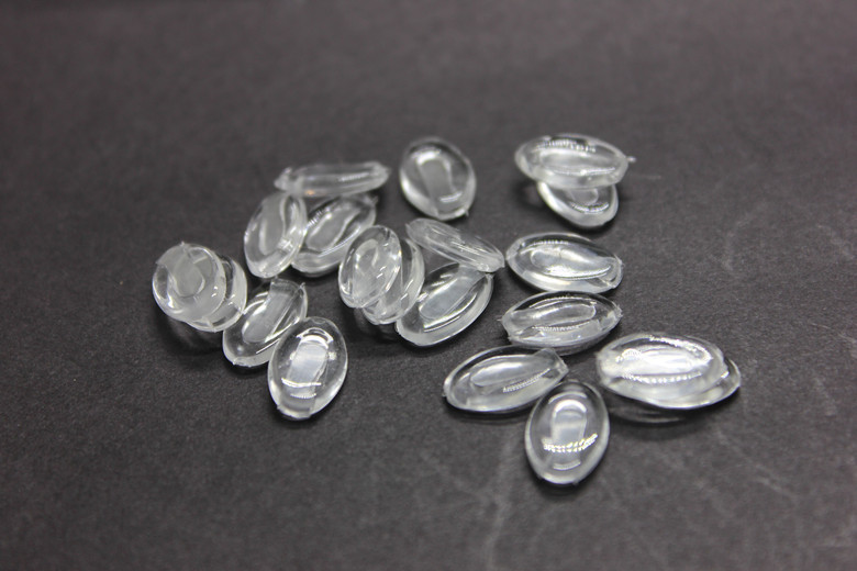 进口硅胶插入式鼻托 超软鼻托瓜子式鼻托叶鼻垫 中空鼻托眼镜配件