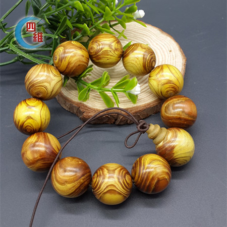 厂家批发价 鬼脸鬼眼 黄金柚对眼瘤疤手链饰品 佛珠手串念珠