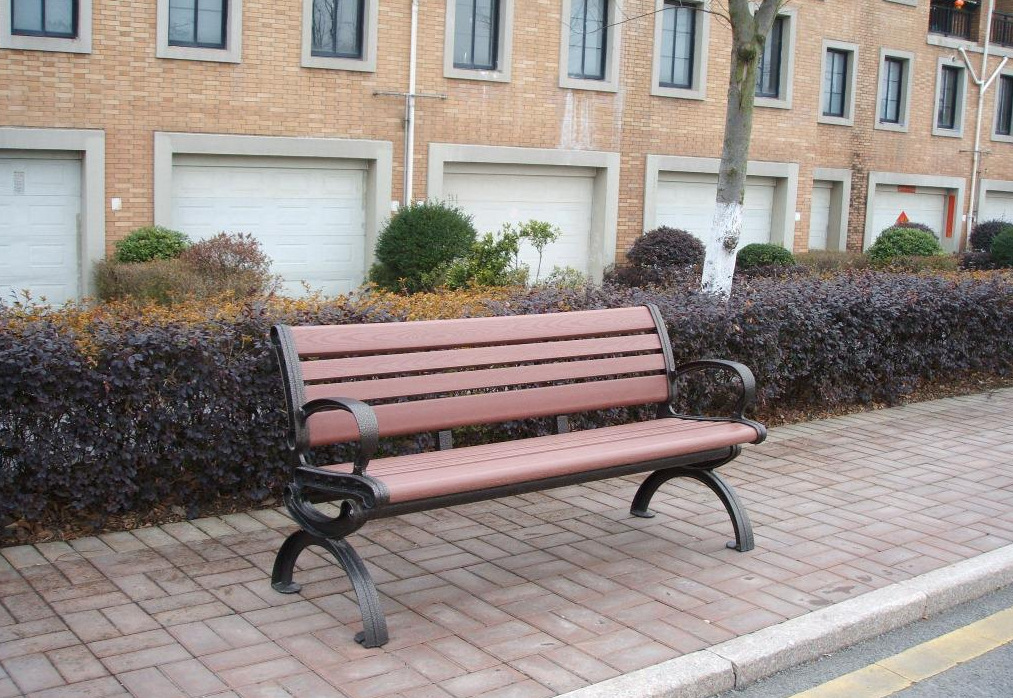 户外公园椅实木公园长椅广场椅铸铁防腐木实木靠背椅公园坐凳铸铝