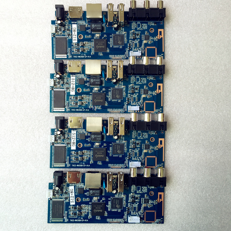 rk3128网络播放器主板网络机顶盒解码板四核八显无线wifi 512 8g