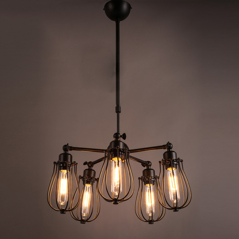 中山市古镇飞福灯饰门市部 供应信息 吊灯 厂家直销复古美式铁艺吊灯