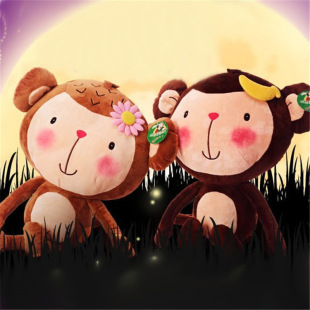 毛绒玩具情侣猴