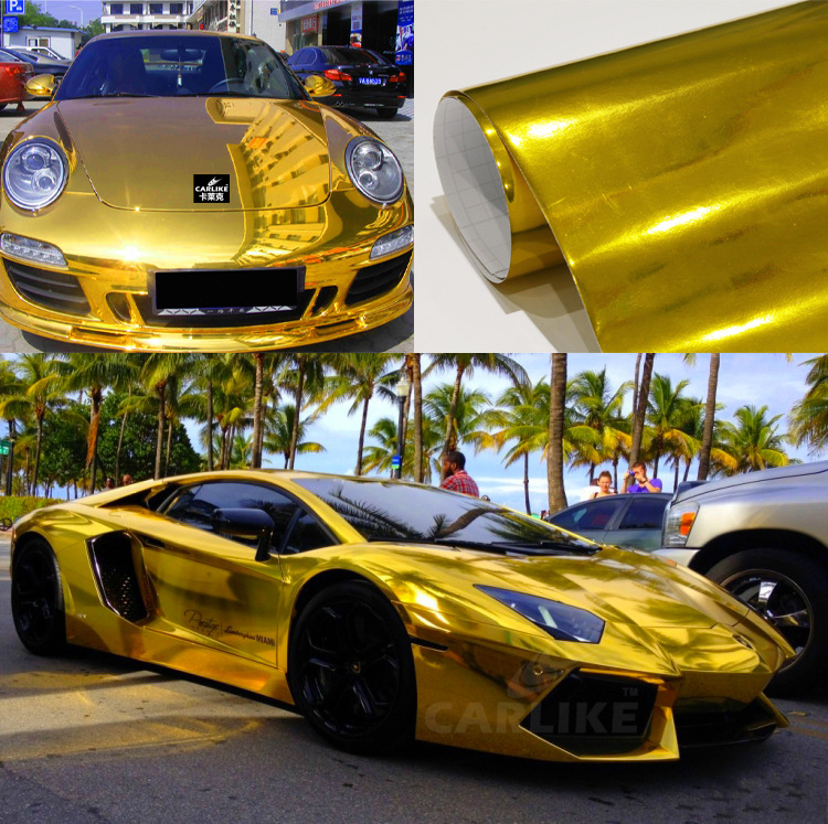 卡莱克不可拉伸电镀镜面改色膜 汽车贴膜 车身装饰改色亮面镀铝膜