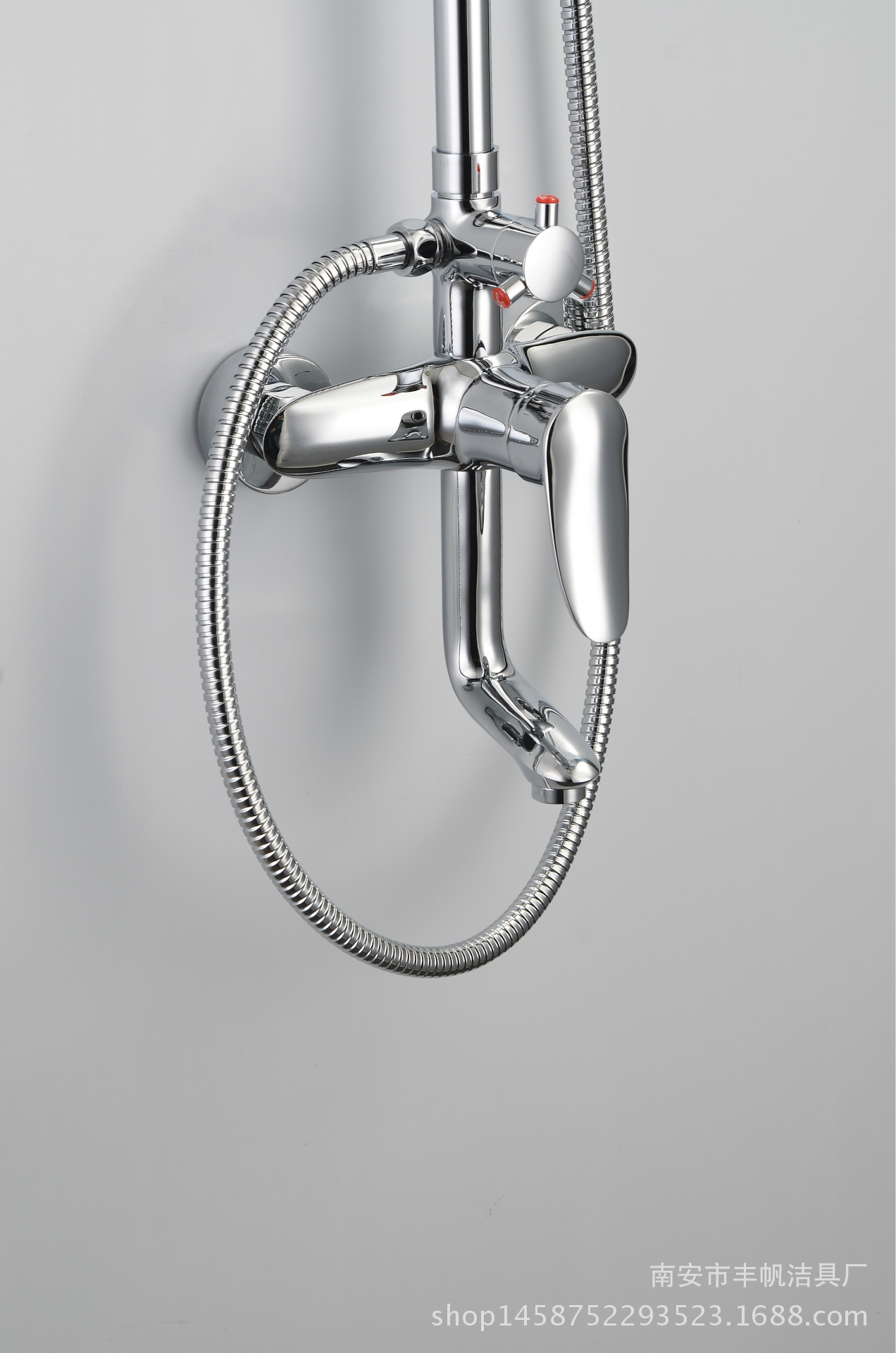 大红鹰 淋浴全铜花洒套装 升降花洒淋浴喷头三档龙头提供oem贴牌