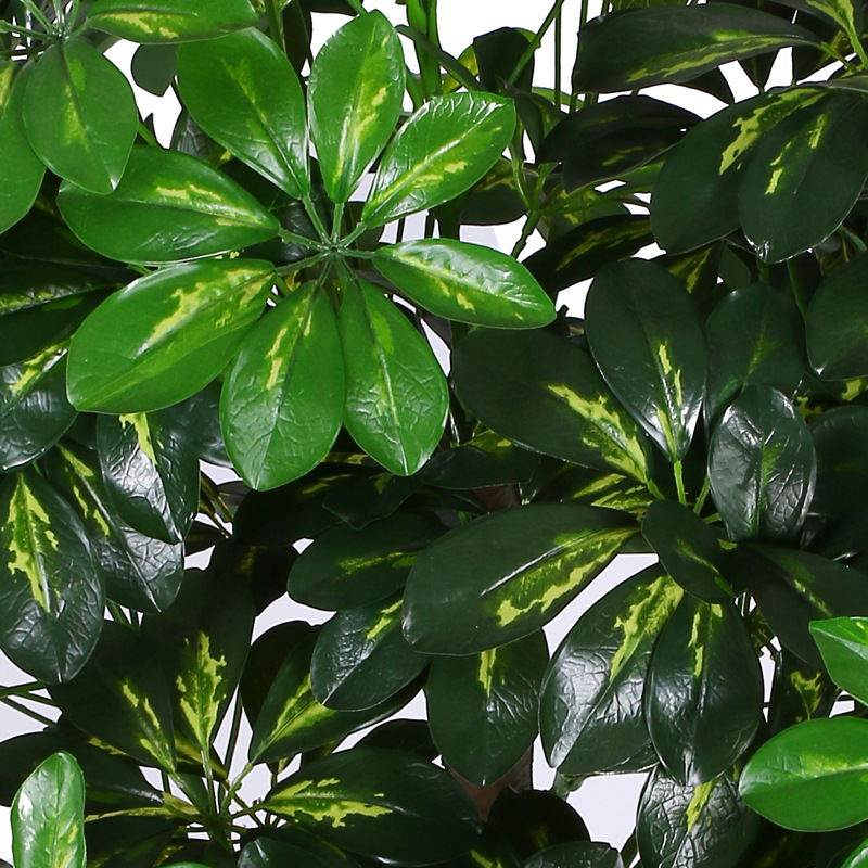 仿真摇钱树八星高照八方来财鸭掌木厂家批发仿真植物绿植假仿真树